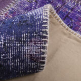Purple tones vintage patchwork rug 304x215cm