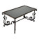 Wrought iron coffee table with mirror glass