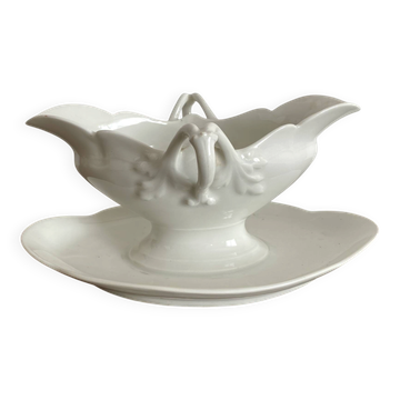Antique porcelain sauce boat from 1900