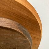 Mid-century modern turntable in solid teak