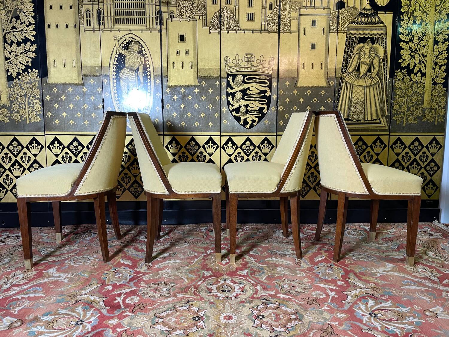 Suite of 4 Art Deco period chairs