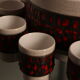 Punch set in ceramics - bowl & 11 cups - by Dümler & Breiden - Germany - 1960's