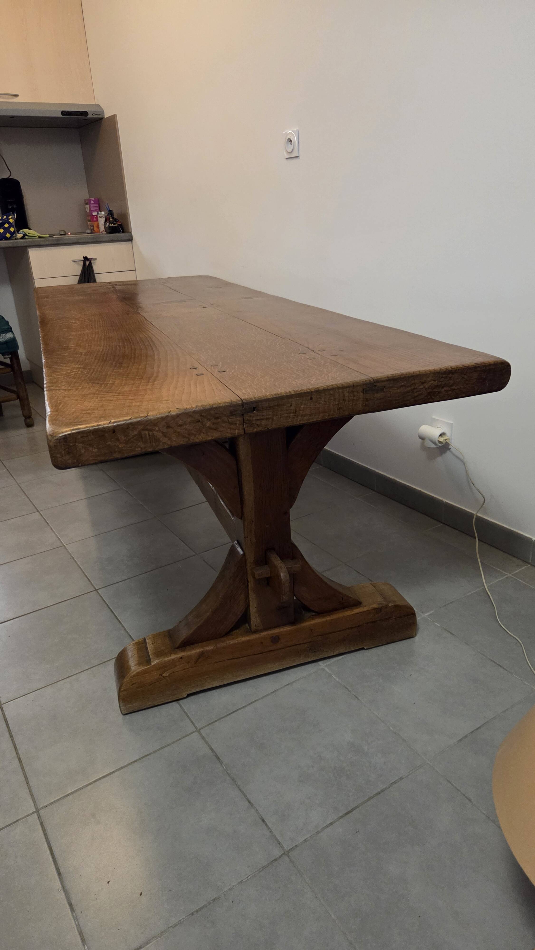Solid wood table