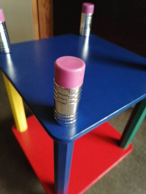Pierre sala table de nuit d'appoint enfant crayon 1980 90