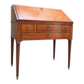 BUREAU DE PENTE DE MILIEU EN ACAJOU DE STYLE LOUIS XVI XIX EME SIÈCLE 