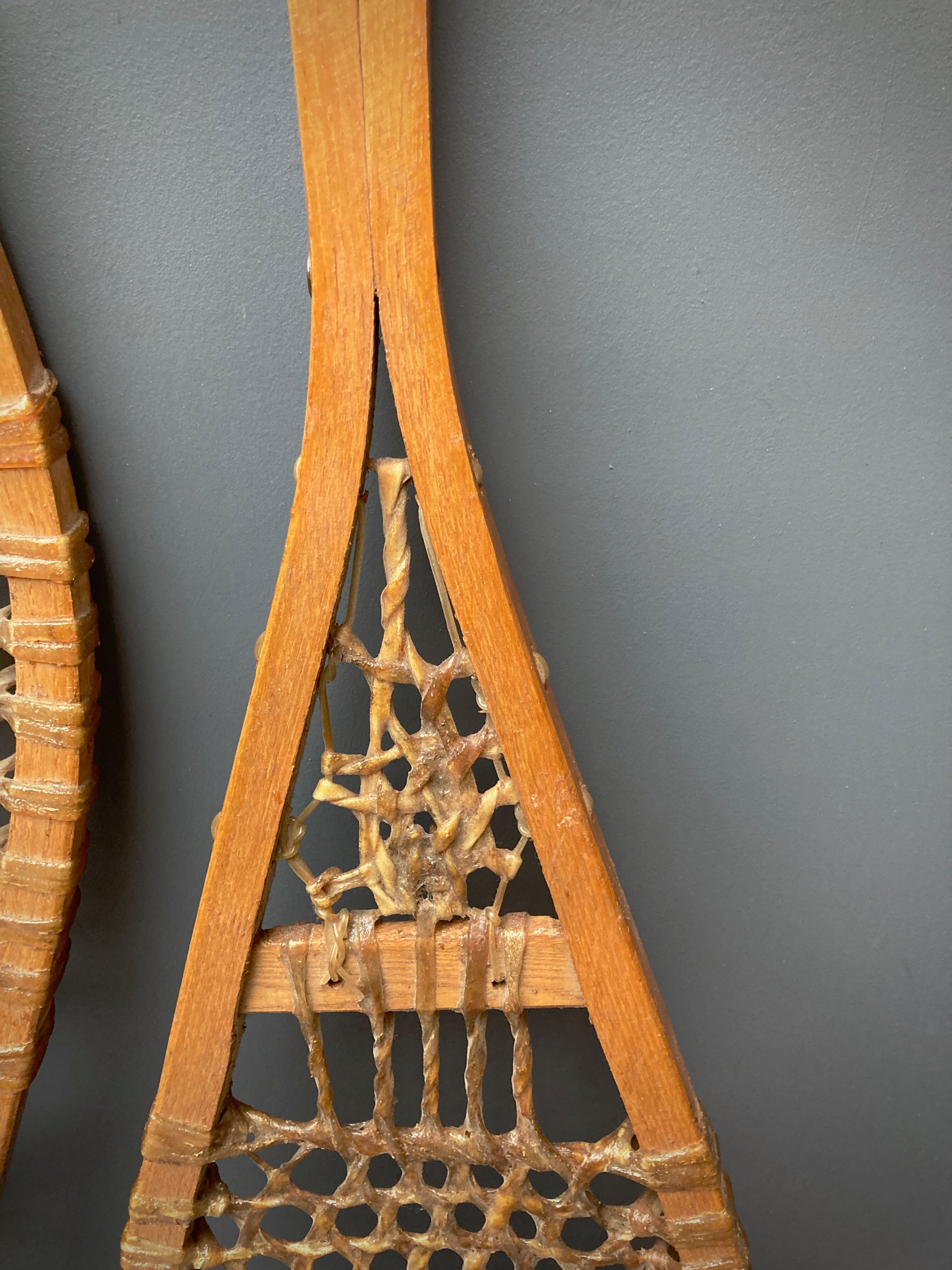 old Canadian snowshoes