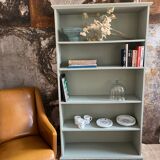 Celadon green bookcase