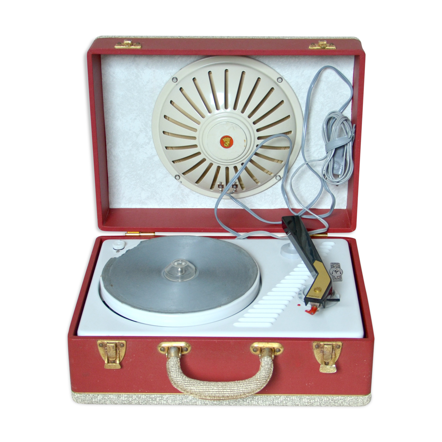 Record player, record player vintage pathé-marconi works