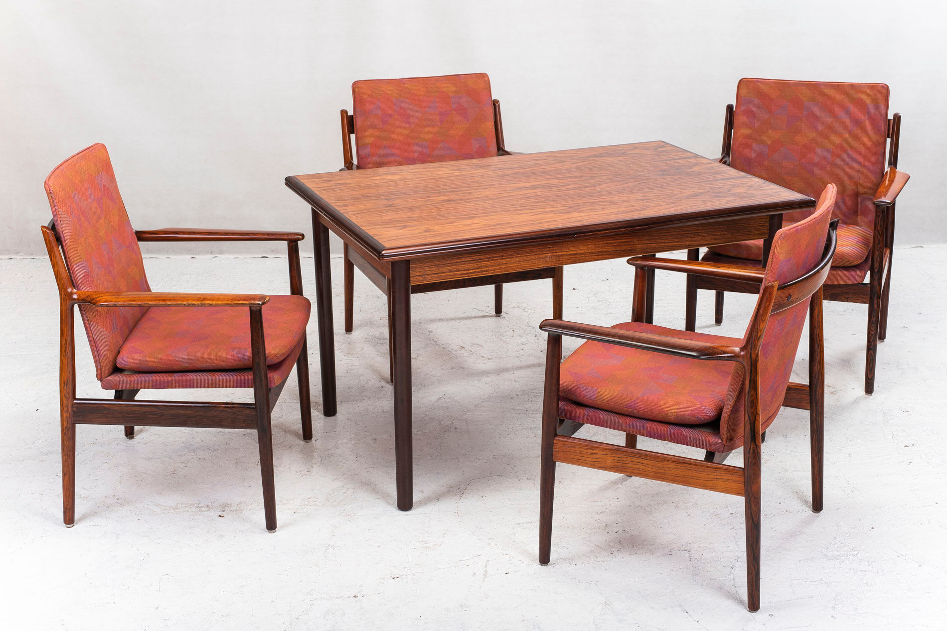 Lot de 4 fauteuils modèle 341 par Arne Vodder pour Sibast