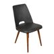 Chaise vintage des années 50-60 avec rembourrage en mousse et revêtement en similicuir