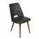 Vintage chair from the 50s-60s with foam padding and faux leather upholstery.