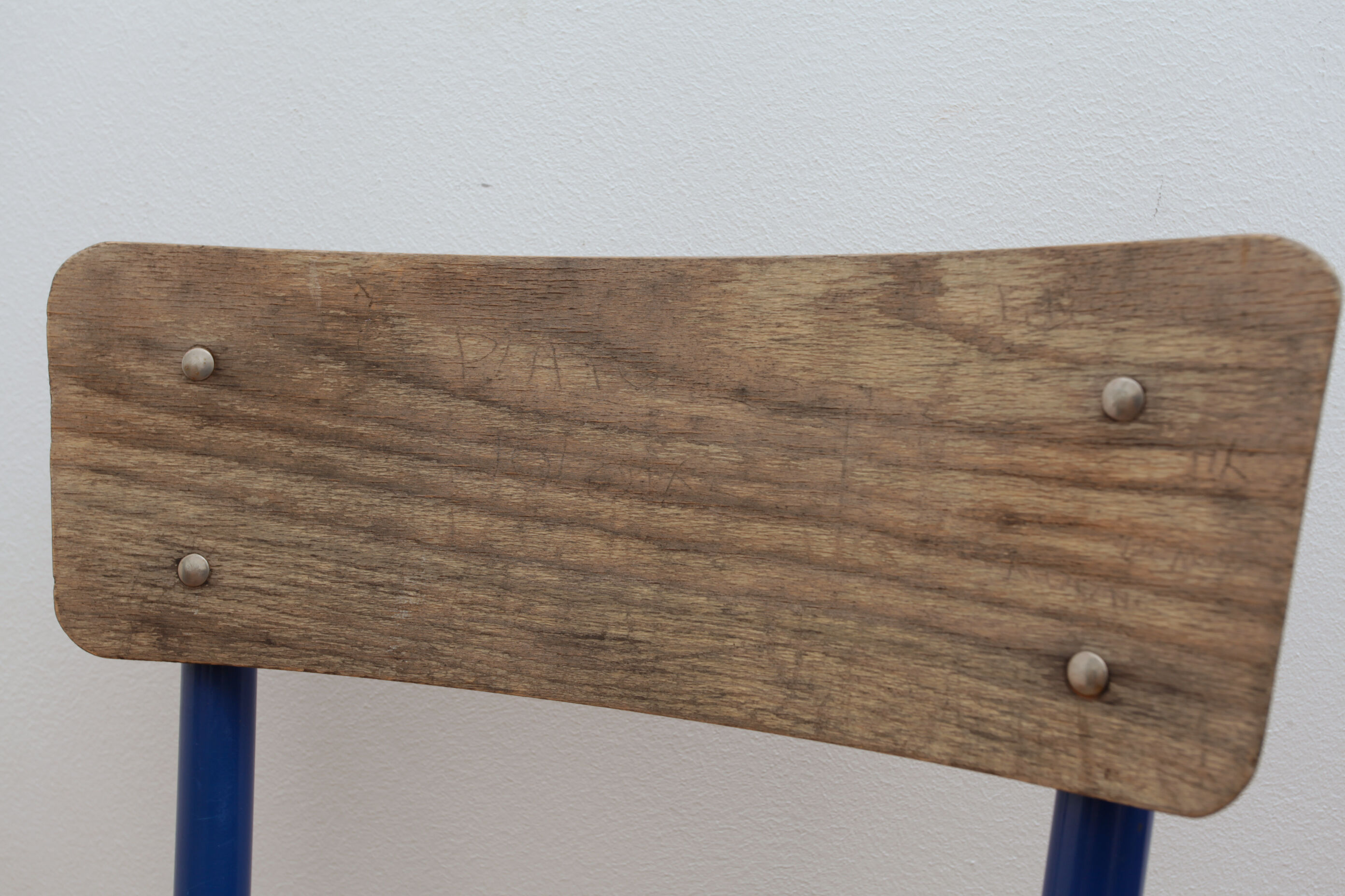 Blue school chair