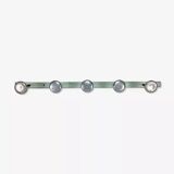 Industrial wall coat rack 5 aluminum hooks