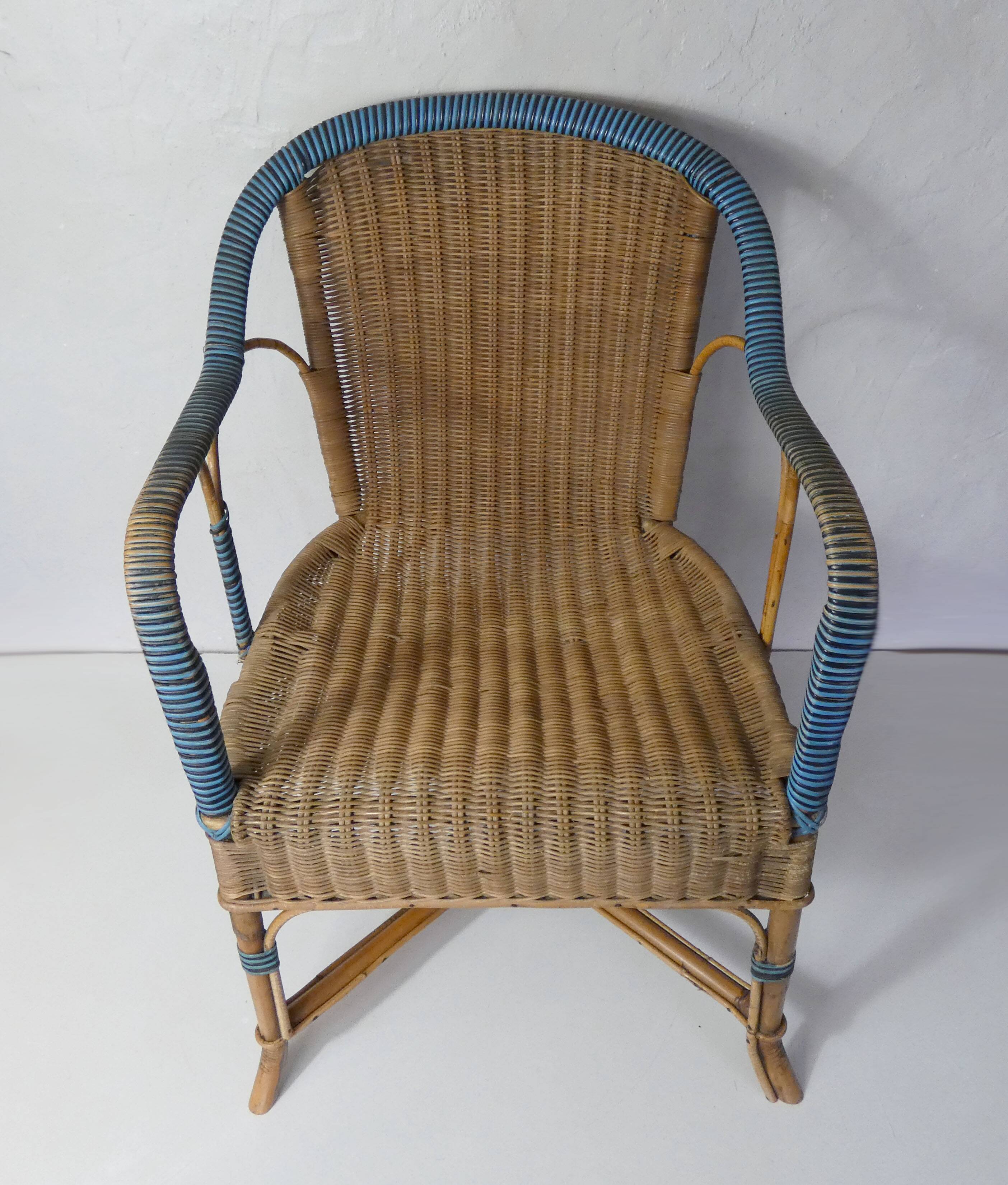 Adult rattan armchair