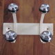 Pair of vintage coat racks