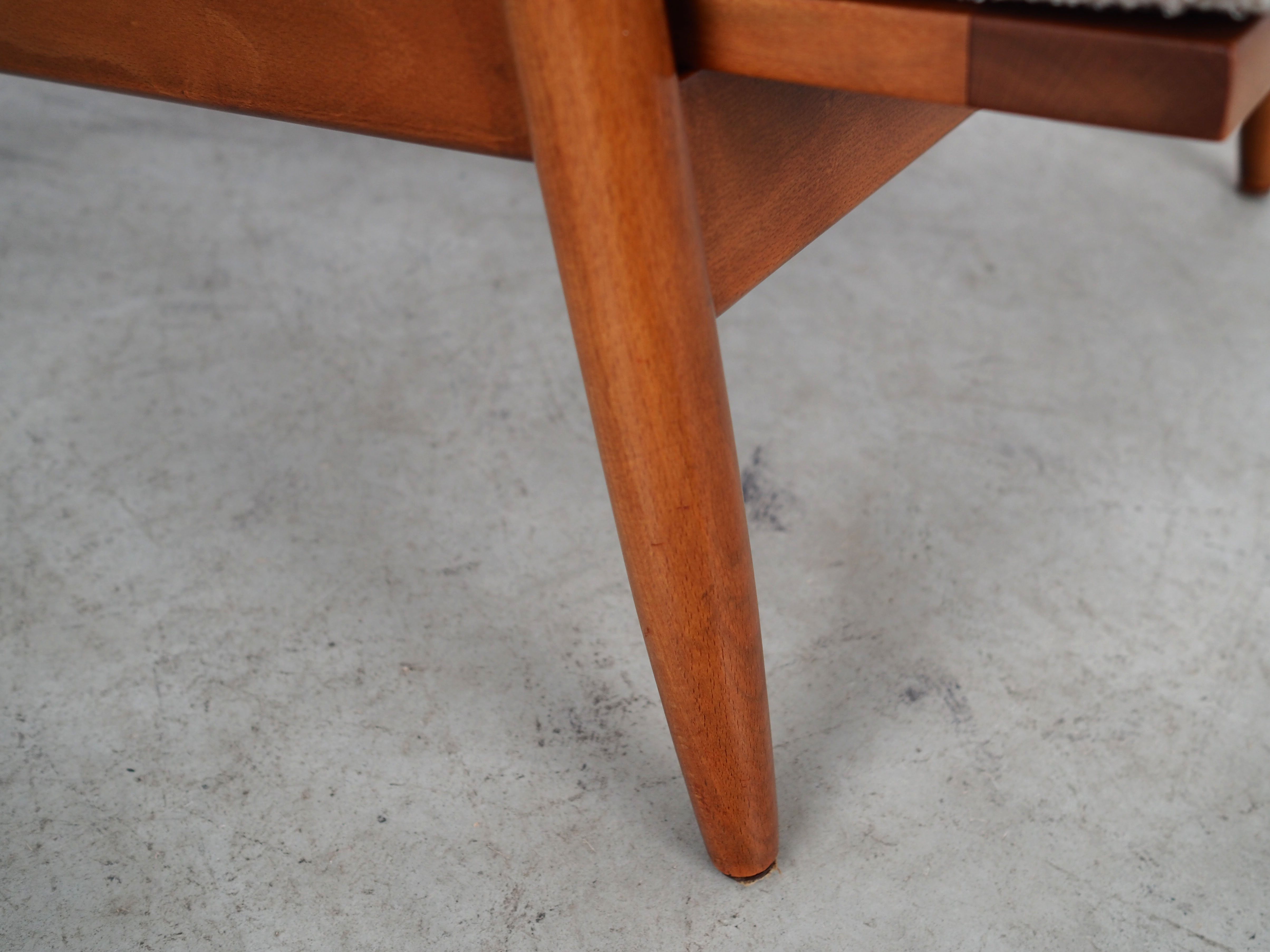 Beech armchair, Danish design, 1970s, production: Denmark