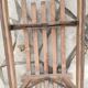 Old vintage wooden sled