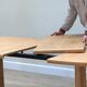 Table à manger en chêne double extensible danoise de Skovby, années 1960.