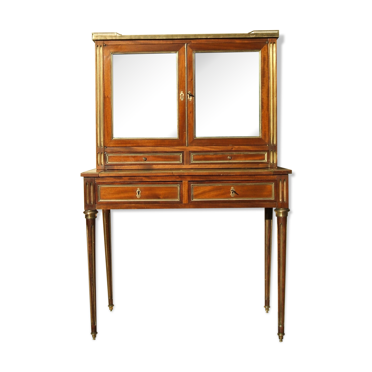 Bureau de dame Louis XVl acajou