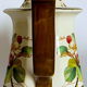 Coffee maker in earthenware decorated with hawthorn flowers, from the house Villeroy--Boch, model "Portobello"