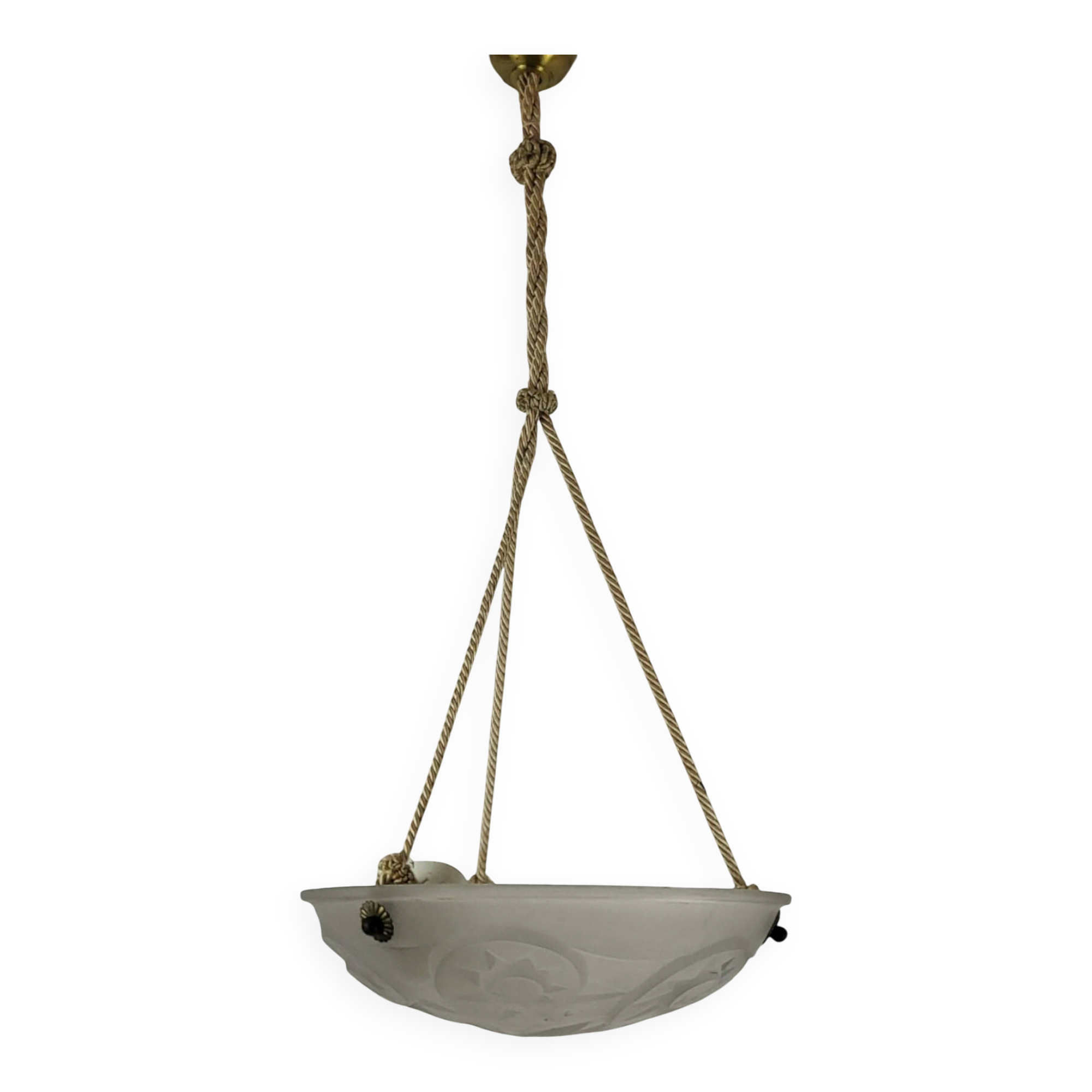 Suspension Art Déco Pâte de Verre