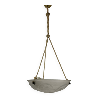 Suspension Art Déco Pâte de Verre