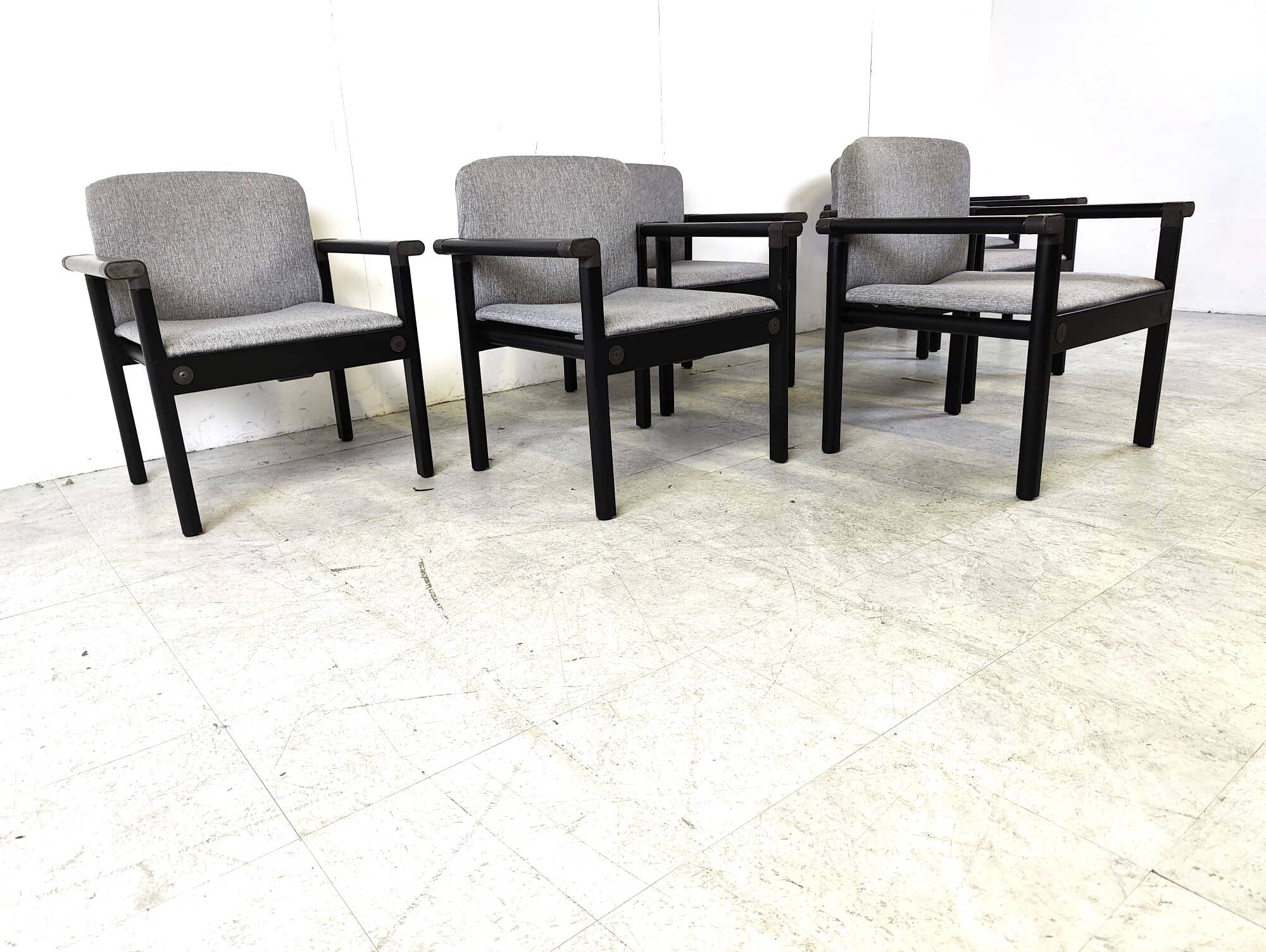 Vintage armchairs by Gerd Lange, 1970s - set of 6