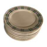 12 plates Sarreguemines Digoin