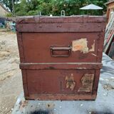 Square wooden trunk