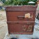 Square wooden trunk