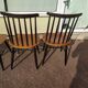 Set of 4 Scandinavian Chairs Fanett by Ilmari Tapiovaara, 60s