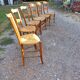 6 Old Straw Chairs