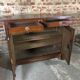 Empire style buffet in mahogany stained mahogany