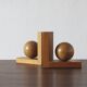 Mid-Century Modern Wooden Bookends, 1950s, Set of 2