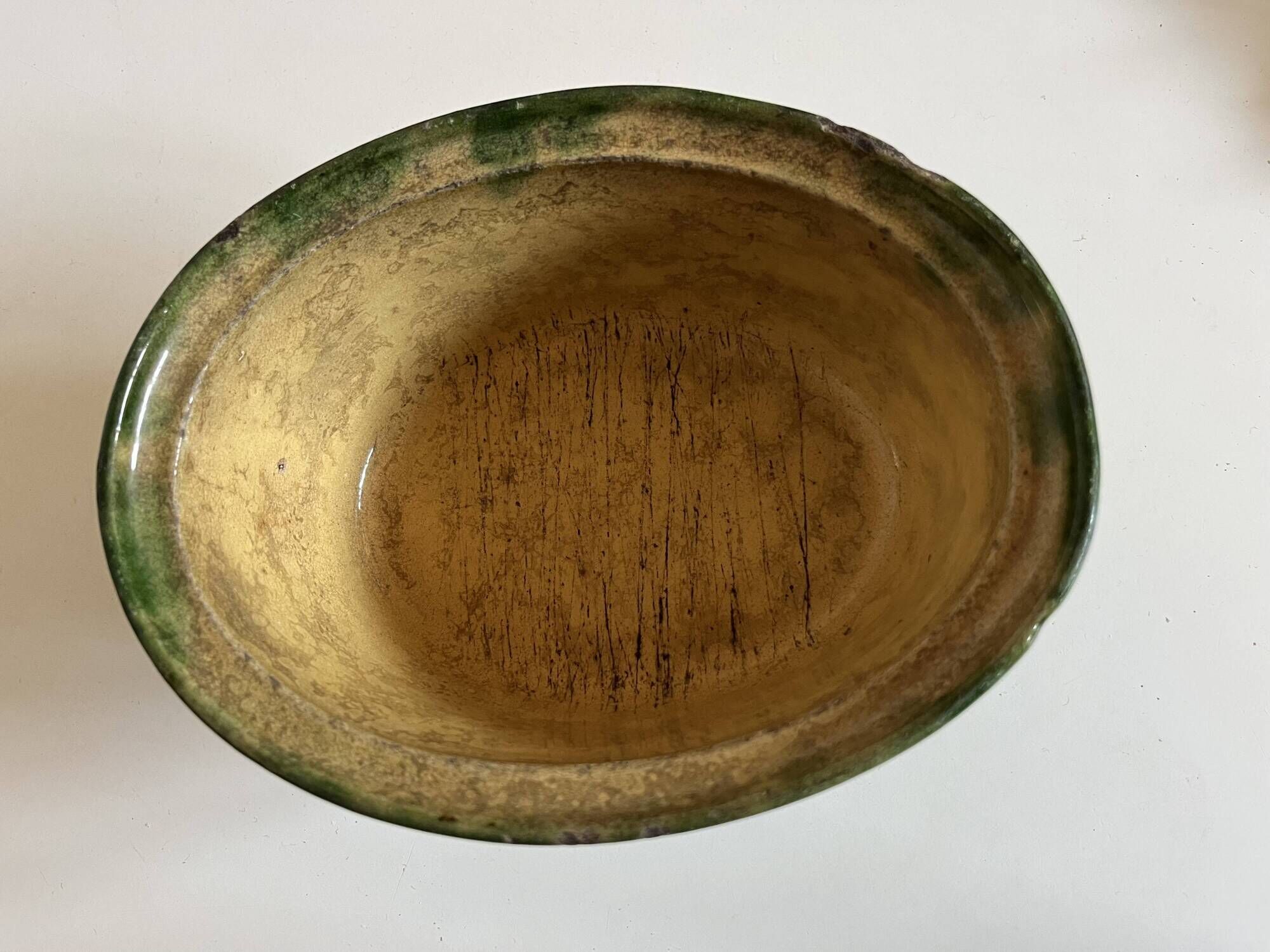 Farm terrine in glazed earthenware from the late 19th century by the Orchies Manufacture.