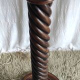 Turned wooden floor lamp – 40s/50s
