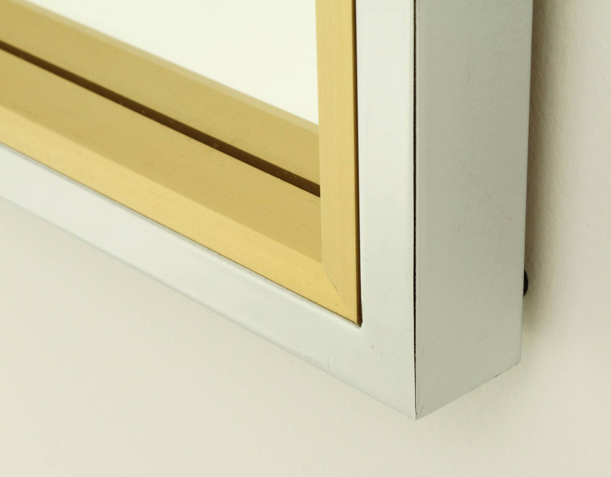 1970s Italian square wall mirror