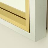 1970s Italian square wall mirror