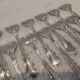 11 silver-plated oyster forks by Orbrille, 13.2cm