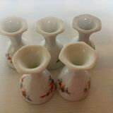 Five ancient cockerry orange and gray flowers foot polygon