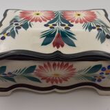 HB Quimper / Hand-decorated ceramic box