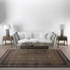 Blue and beige Persian rug ANNA