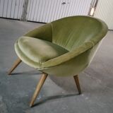 Fauteuil œuf  EGG années 50 style Jean Royere