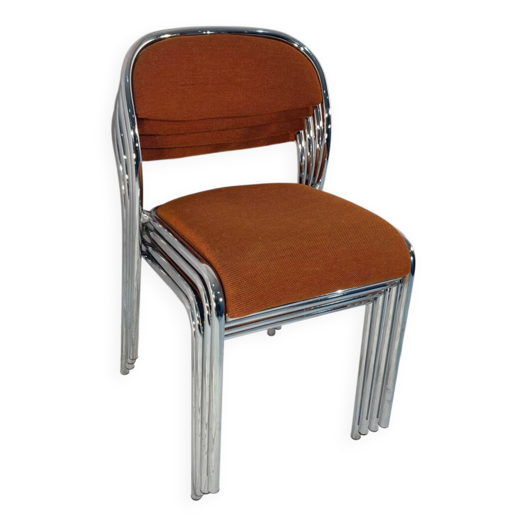 Chaises vintage chrome