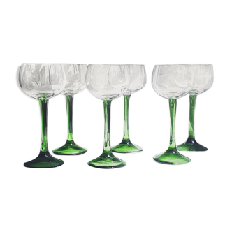 Set of 5 Alsace glasses