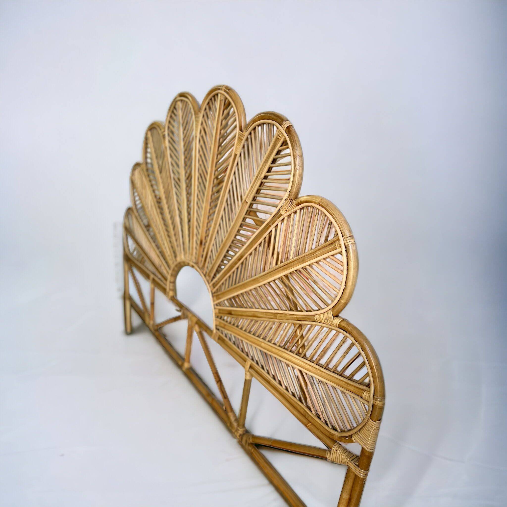 Handmade wicker headboard