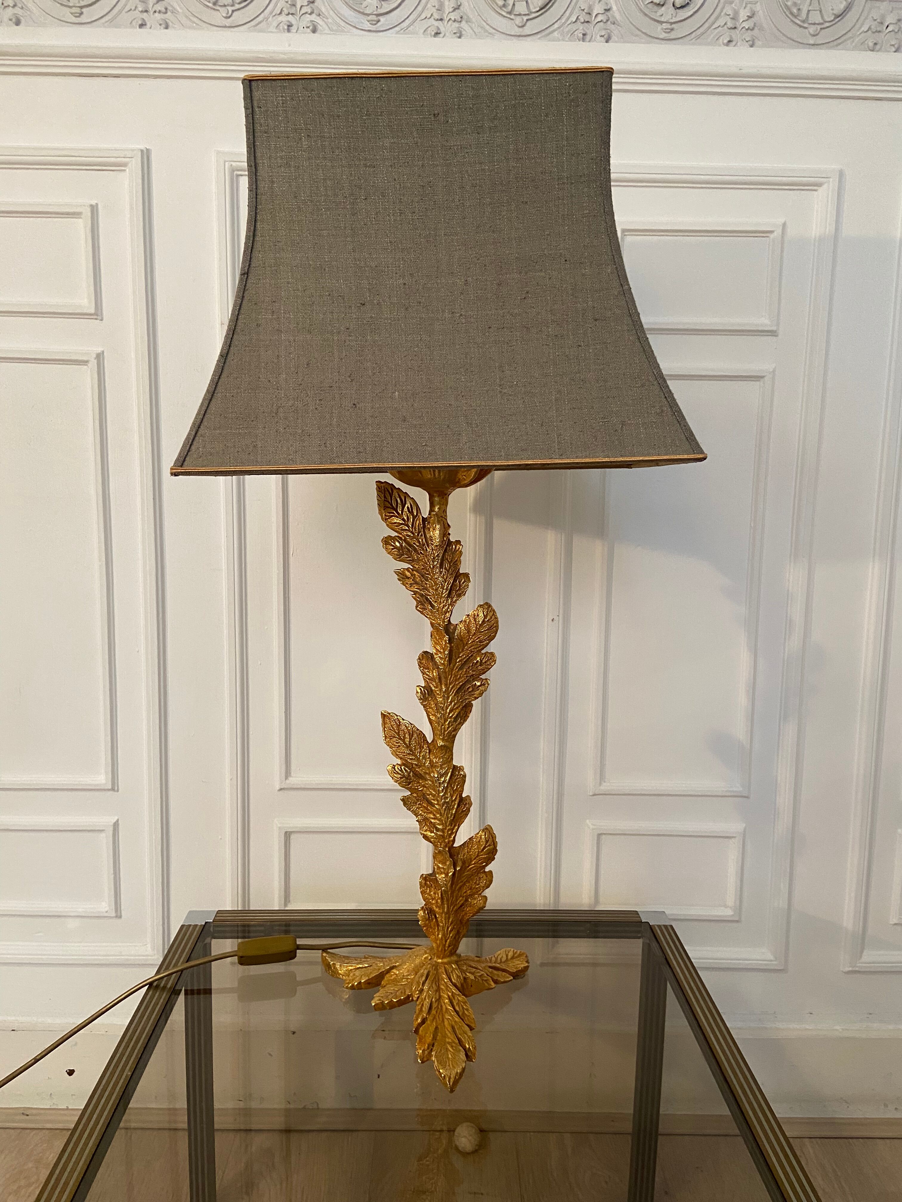 Sculptural bronze lamp, Fondica, Paris