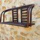 Vintage wall shelf in bamboo and rattan, circa 1960s.