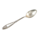 Cuillère à sucre Art Déco, en laiton plaqué argent, frères Henneberg, Pologne, années 1930