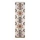 1970s Turkish Oushak Handmade Wool Cotton Beige Runner Rug 95x327